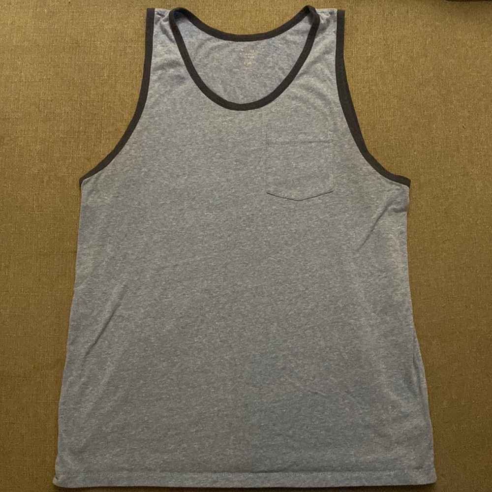 Old Navy Navy Blue with Pocket Tanktop